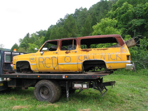 The Surburban before a Target