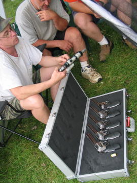 Showing Off Hand Gun Collection